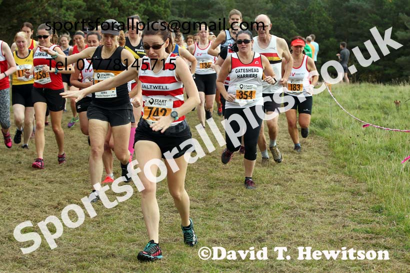 Senior womens 2021 North Eastern Harrier League, Druridge Bay. Photo: David T. Hewitson/Sports for All Pics